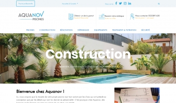 Aquanov : pisciniste et constructeur de piscine en Gironde