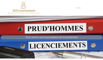 SOS Licenciement, le guide d'informations sur le licenciement 