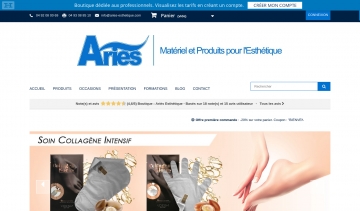 Ariès Esthétique, réponds à tous vos besoins en produits et matériels d'esthétique