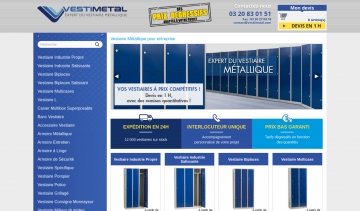 Vestimetal.fr : armoire métallique porte battante