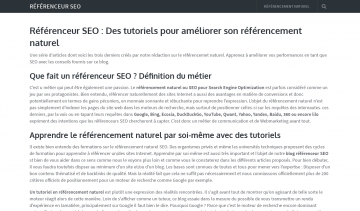 Référenceur SEO, actualités et informations sur le référencement naturel