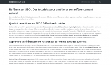 Référenceur SEO, actualités et informations sur le référencement naturel