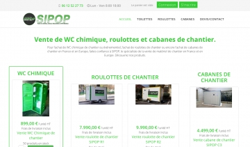 Vente-wc-chantier.com, boutique en ligne de WC chimique de chantier 