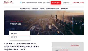 SAS NIETO LOÏC : société d’installation et de maintenance industrielle à Saint-Raphaël