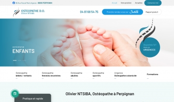 Ntsiba Olivier Ostéopathe,  soins ostéopathiques à Perpignan
