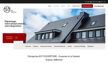 ACF Couverture, leader des entreprises de toiture dans la ville du Cannet 