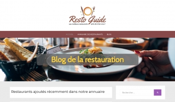 Resto Guide, votre carnet d'adresses de restaurants en France