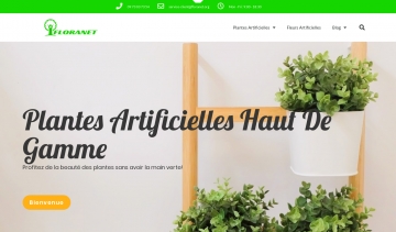 Floranet, boutique en ligne de plantes et de fleurs artificielles 