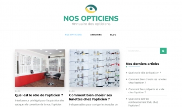 Nos Opticiens, répertoire et guide d’informations sur les opticiens