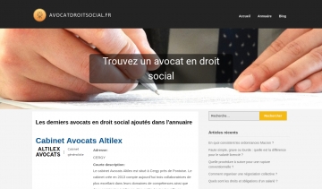 Avocat droit social, annuaire pour trouver des avocats en France