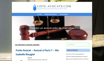 Liste Avocats : Portail et annuaire juridique