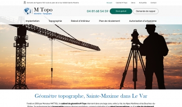 M Topo, cabinet de géomètre-topographe implanté à Sainte-Maxime 