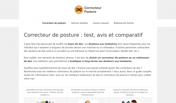 Correcteur de posture, le bon matériel médical