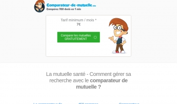 Comparateur-de-mutuelle.info, outil de comparaison de mutuelle santé