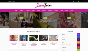 Jeune Jolie, le blog destiné aux femmes et aux filles