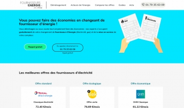 Fournisseurs-energie, le guide web des fournisseurs d'énergie en France.