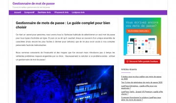 Votre guide complet de gestionnaires de mots de passe