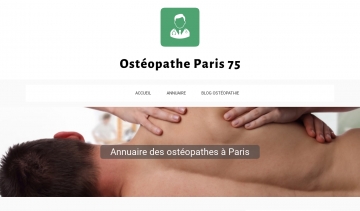 Ostéopathe 75 Paris, l'annuaire des ostéopathes qui exercent à Paris