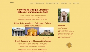 Annuaire des concerts de musique classique à Paris 