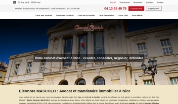 Maître Eleonora MASCOLO, avocat et mandataire immobilier à Nice