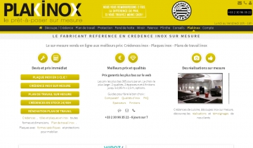 Plakinox, le spécialiste de la crédence en inox