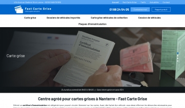 Fast Carte Grise : centre agréé carte grise à Nanterre