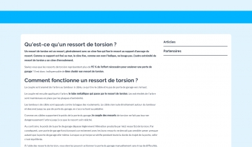 Ressort de torsion, une plateforme qui vous propose de tout savoir sur ces équipements