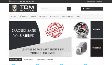 TDM Boutique, boutique virtuelle de produits tête de mort
