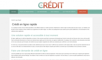 Crédit, votre guide complet d'obtention de crédit en ligne 