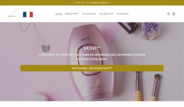 Skini.fr, vente et expédition du meilleur épilateur laser pour les épilations douces 