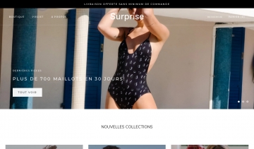 SURPRISE, boutique en ligne de maillots de bain 100 % recyclés 