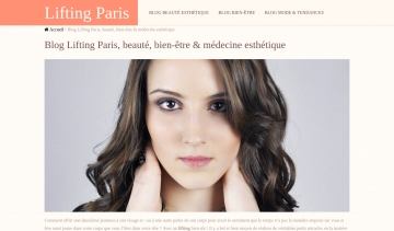 Lifting Paris: le meilleur blog pour les soins du corps