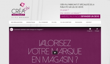 CRÉA PLV, fabricant et spécialiste de la publicité sur lieu de vente