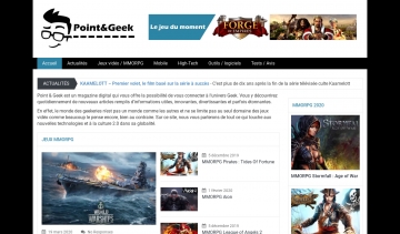 Ce site présente des actualités irrésistibles sur l’univers du Geek ou du digital