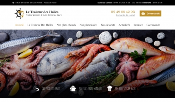 Le-traiteur-des-halles.fr, portail web de Traiteur des Halles