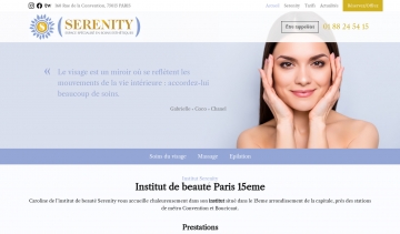 Institut Serenity : votre centre de soins de beauté à Paris 15