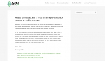 Matos-Escalade.info, votre guide de choix de matériel d'escalade