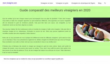 Mon-vinaigrier.com,  votre guide de choix de vinaigriers