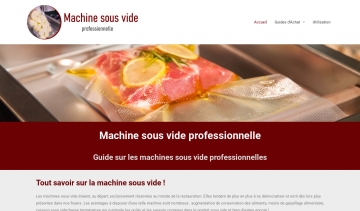 Guide des machines sous vide