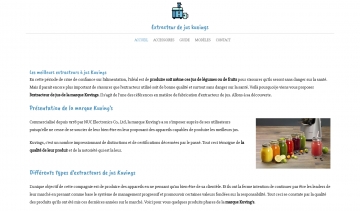 Site d’informations et de conseils sur les extracteurs de jus Kuvings 