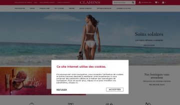 CLARINS, boutique de produits de soins haut de gamme