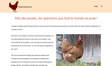 Tout Pour Ma Poule, foire aux questions sur les poules