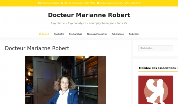 Docteur Marianne Robert, des informations pour mieux la connaître