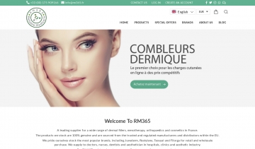  RM365, Fournisseur de produit esthétique professionnel