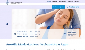 Osteopathe Marie-Louise, portail web de votre ostéopathe à Agen