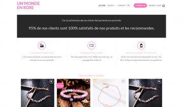 Un Monde en Rose : Meilleure boutique de vente en ligne des produits rose 