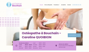 Caroline QUOIBION : ostéopathe pédiatrique à Bouchain 