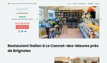 Gourd'I : Meilleur restaurant italien à Le Cannet-des-Maures près de Brignoles