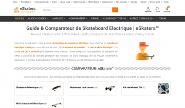 Comparatif de skateboard électrique