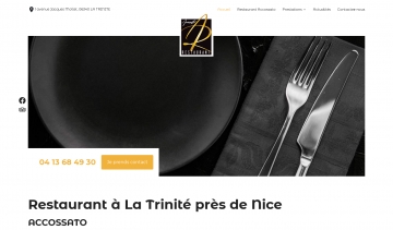 ACCOSSATO : votre restaurant à La Trinité près de Nice